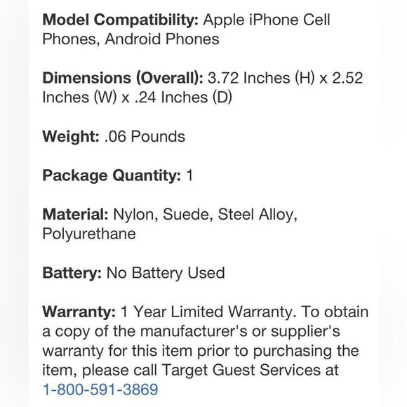 kate spade x Target Navy Strawberry Dotted Magnetic Cell Wallet MagSafe - Picture 9 of 14